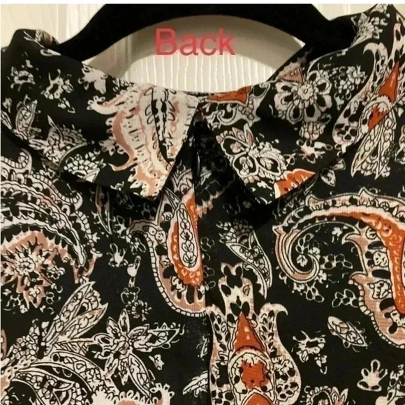 Simply Noelle Women’s High-Low Dress Paisley Sleeveless, Choker Neck Sz. L/XL - Picture 4 of 5